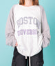 BOSTONロゴロンT/グレー　モデル:155cm F着用