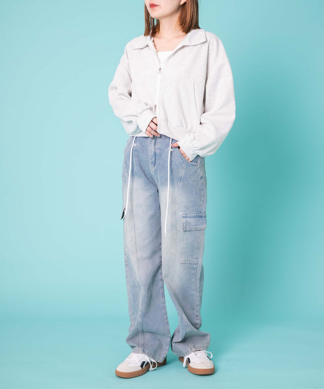 デニム淡　モデル:155cm F着用