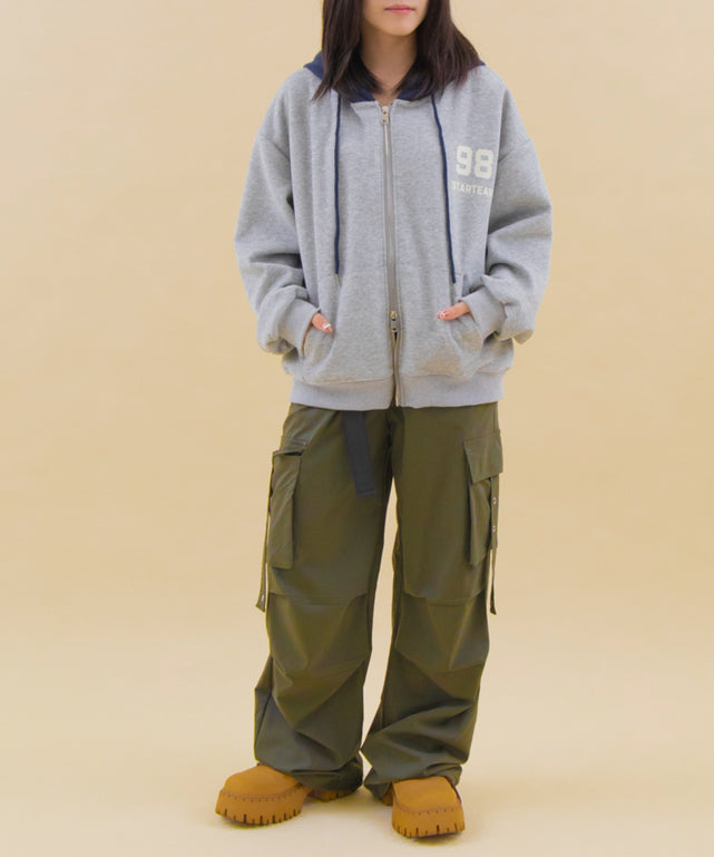 杢グレー モデル：147cm F着用