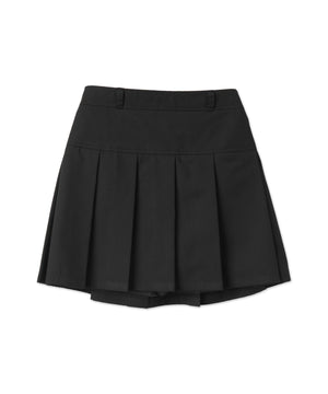 ベルト付プリーツミニスカパン