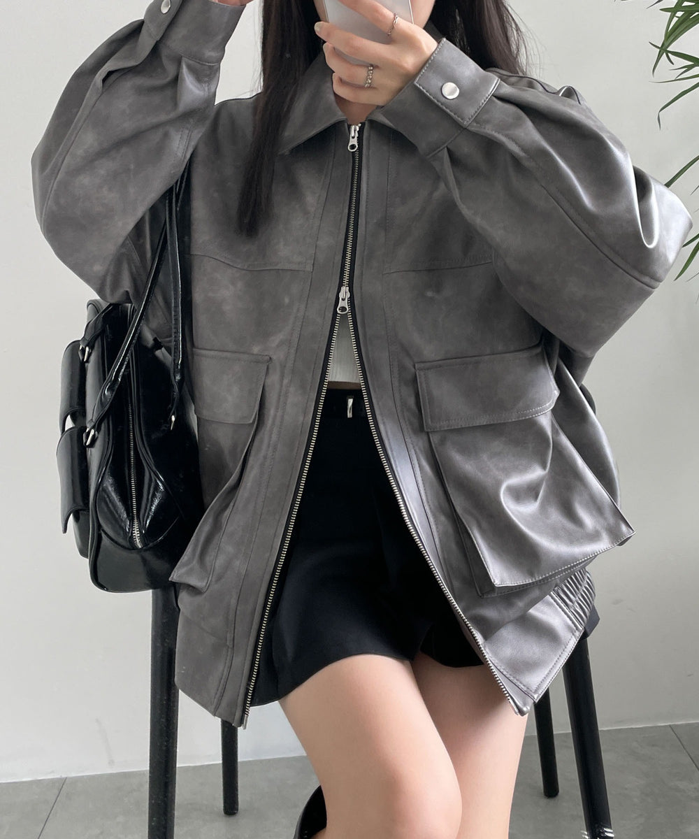 グレー　モデル:155cm M着用