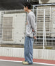 デニム中濃加工 モデル：180cm L着用