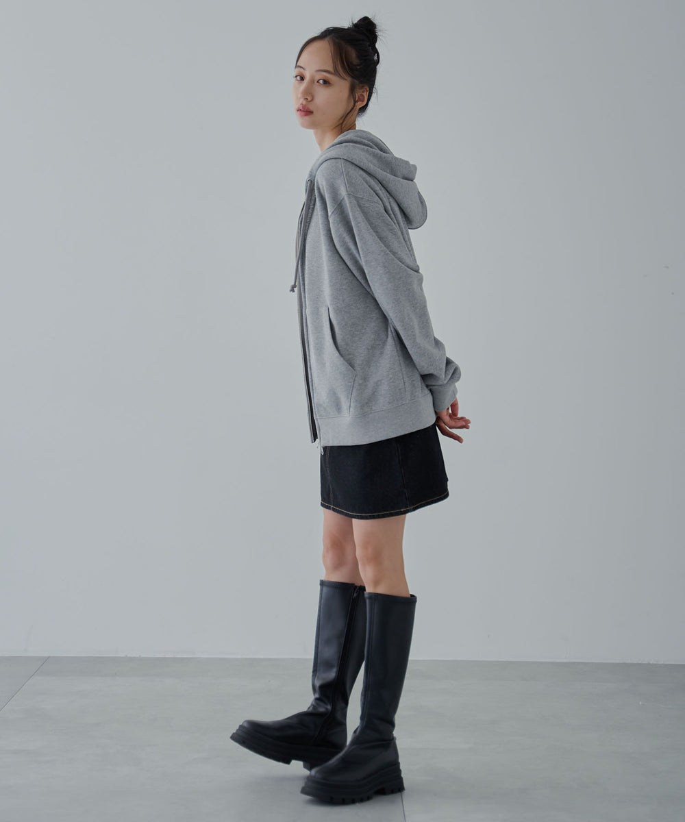 杢グレー 　モデル:160cm S着用