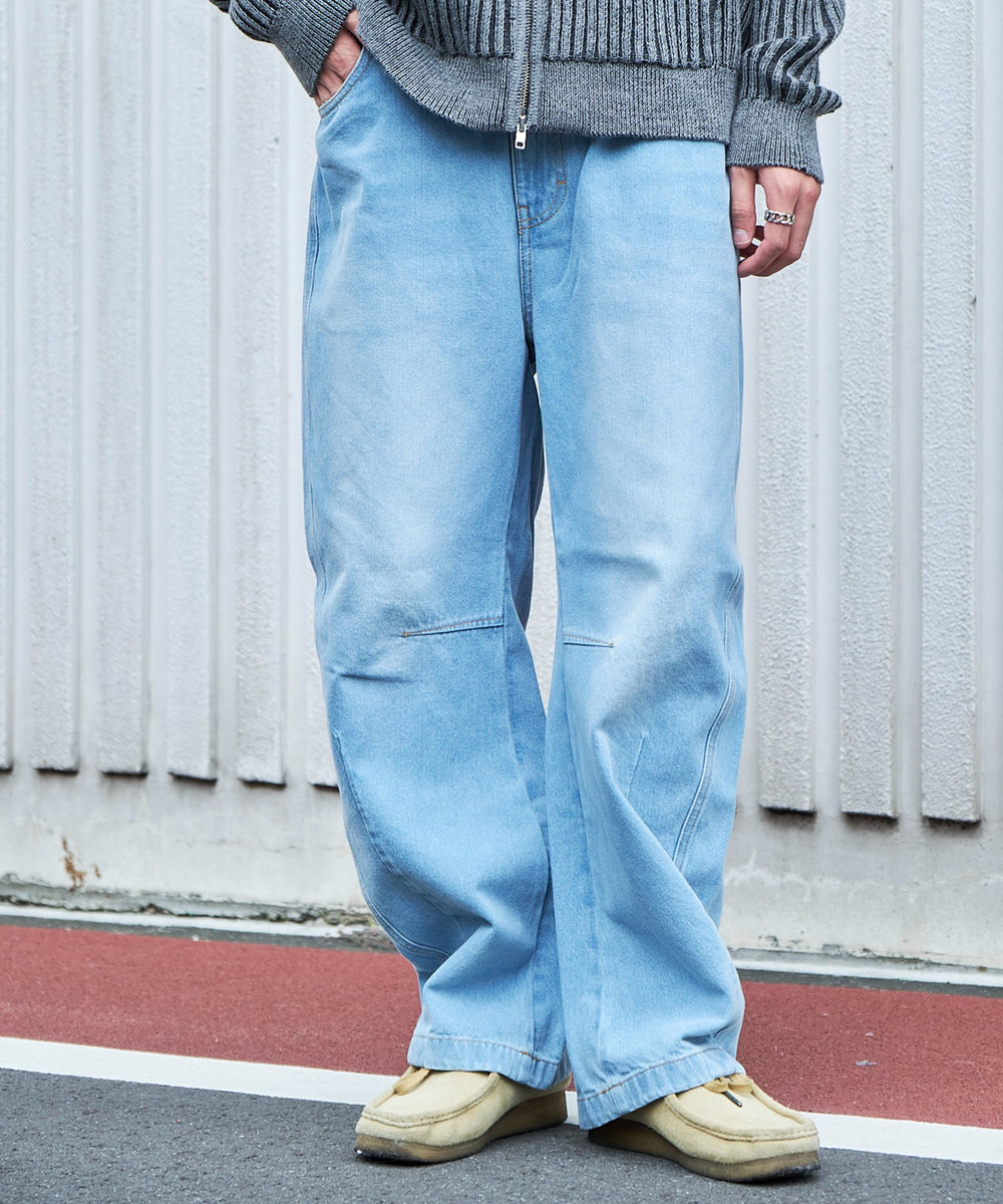 デニム淡 モデル：180cm L着用
