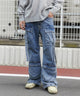 デニム中濃加工 モデル：180cm L着用
