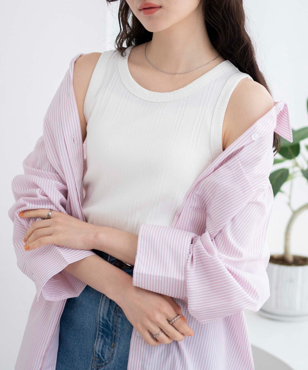 ホワイト 　モデル:163cm F着用