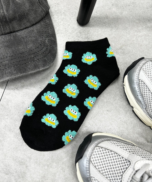 モンスター総柄ショートソックス(23-25cm)/柄1