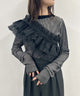 オーガンジーブラック(柄３)