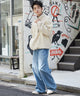Lベージュ　モデル:180cm L着用