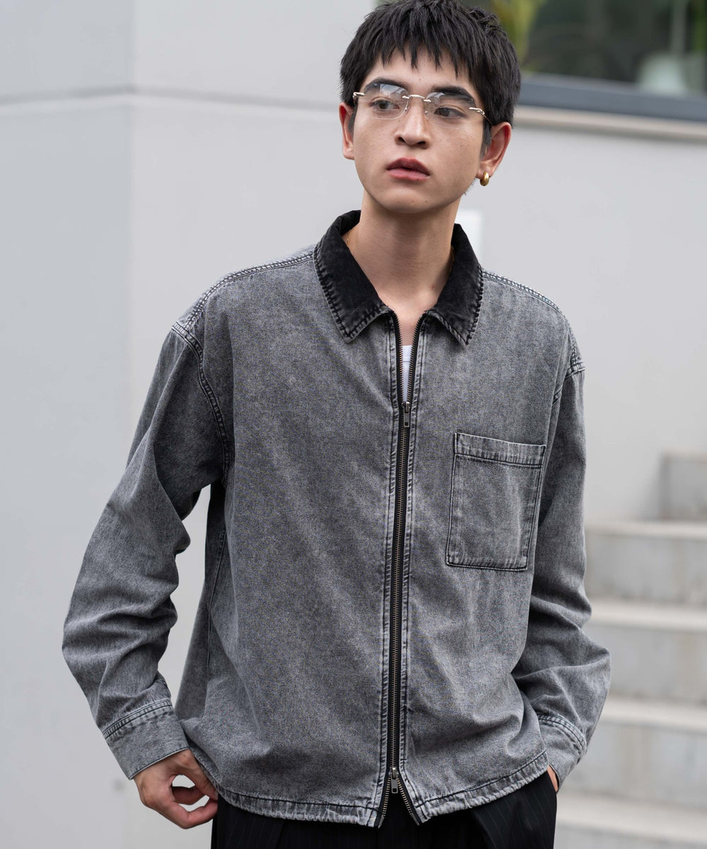 デニムブラック　モデル：180㎝　L着用　