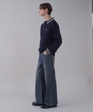 デニム中濃 モデル：178cm L着用