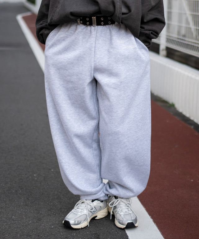 スウェットパンツ/杢グレー モデル：159cm F着用