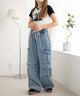 デニム淡加工 モデル：155cm F着用