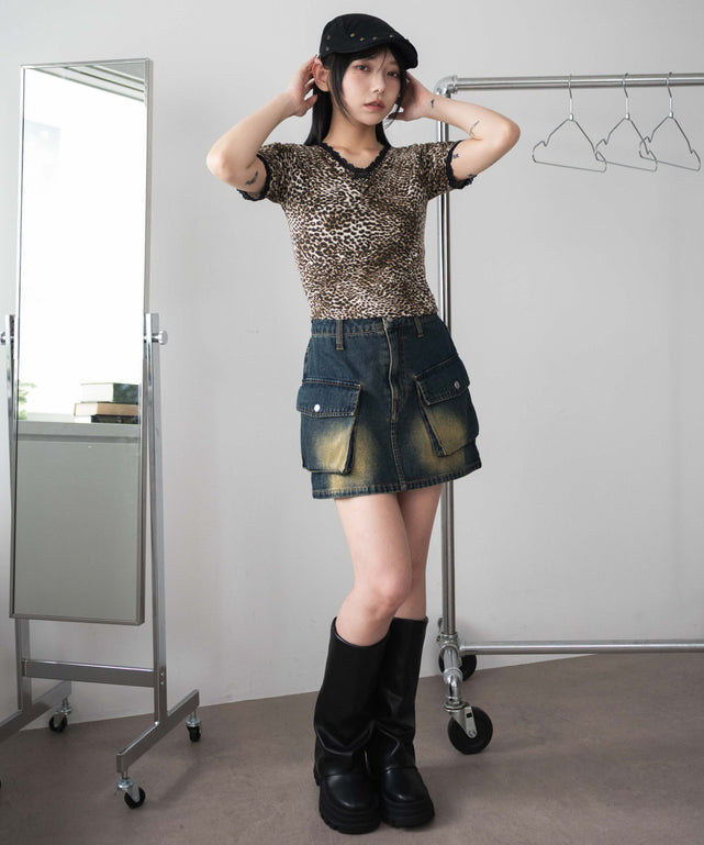 ブラウン モデル：159cm F着用