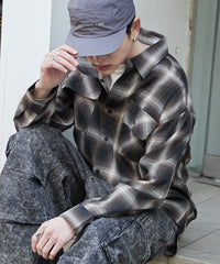 オンブレチェックシャツ（LS）