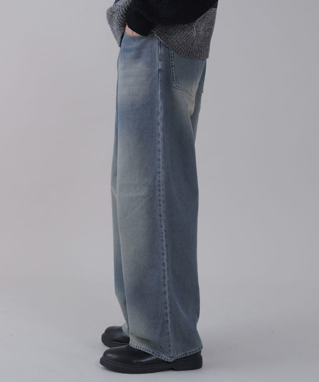 デニム中濃加工 モデル：178cm L着用