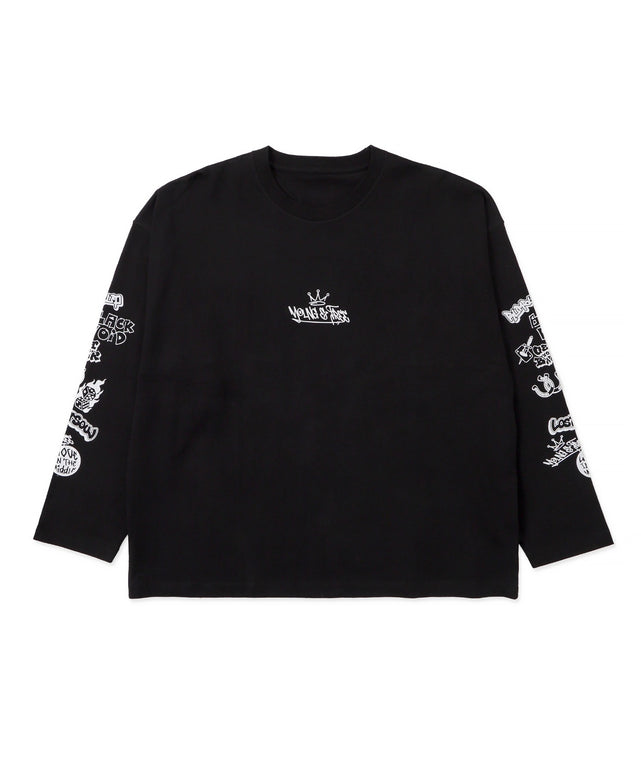 メッシュスリーブロゴアンサンブルT