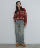 デニム淡加工　モデル：163cm M着用