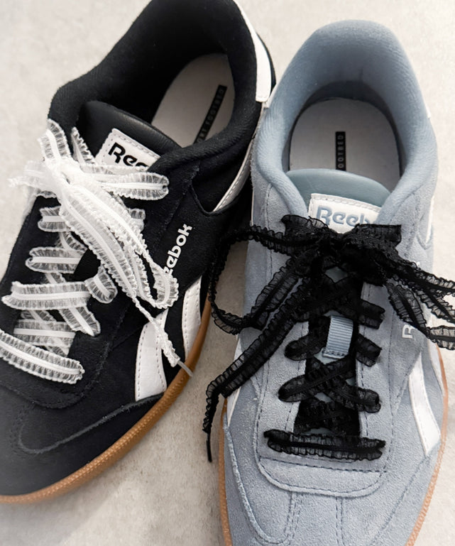 オーガンジーフリルナローシューレース