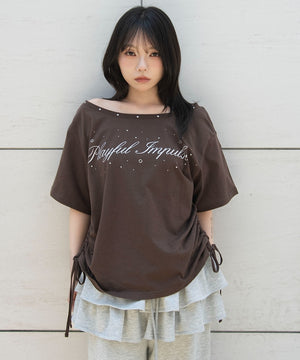 ブラウン　モデル：159cm F着用