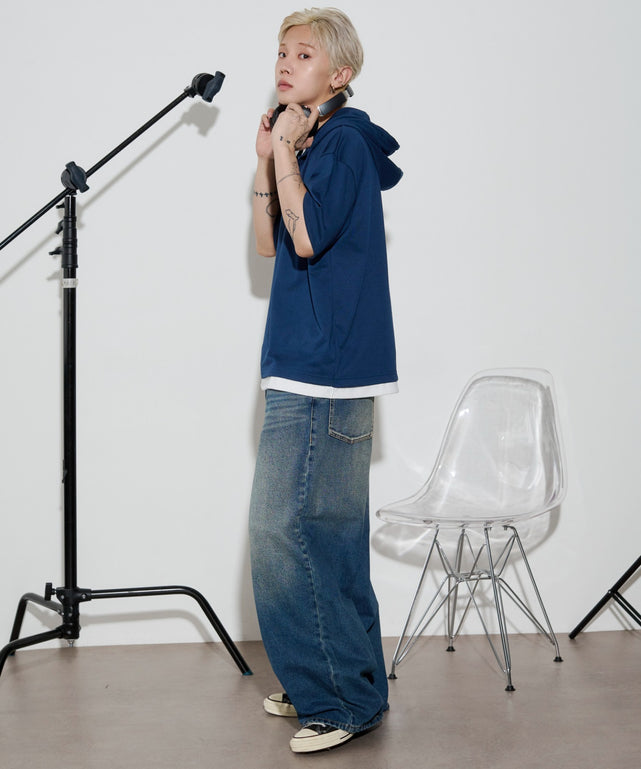 ネイビー モデル：175cm L着用
