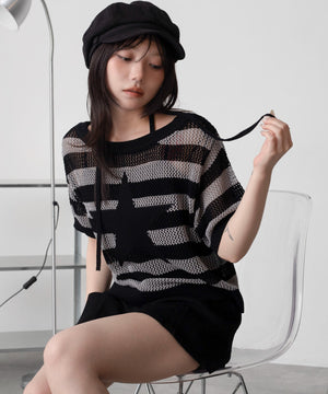 グレーボーダー　モデル：159cm F着用