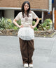 ブラウン　モデル：159cm M着用