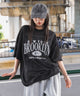 メッシュグラフィックT(SS)/ブラック　モデル：159cm L着用