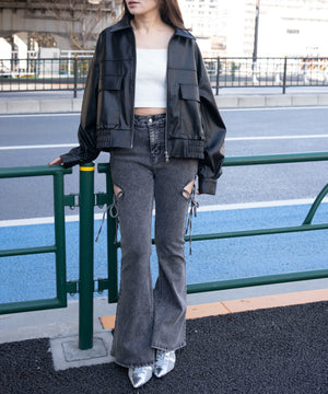 ブラック　モデル：155cm F着用