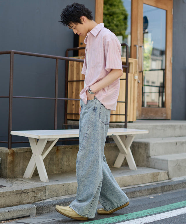 デニム淡 モデル：181cm L着用