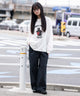 ホワイト　モデル：161cm M着用