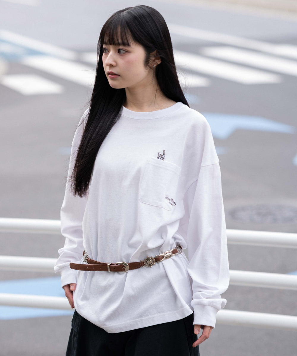 ホワイト　モデル：161cm M着用