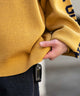 スリーブロゴニットプルオーバー