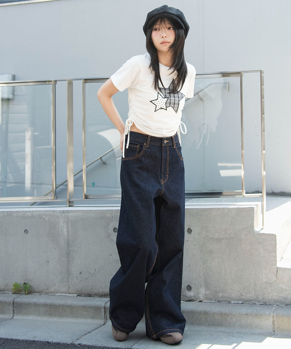 デニムインディゴ　モデル：159cm S着用