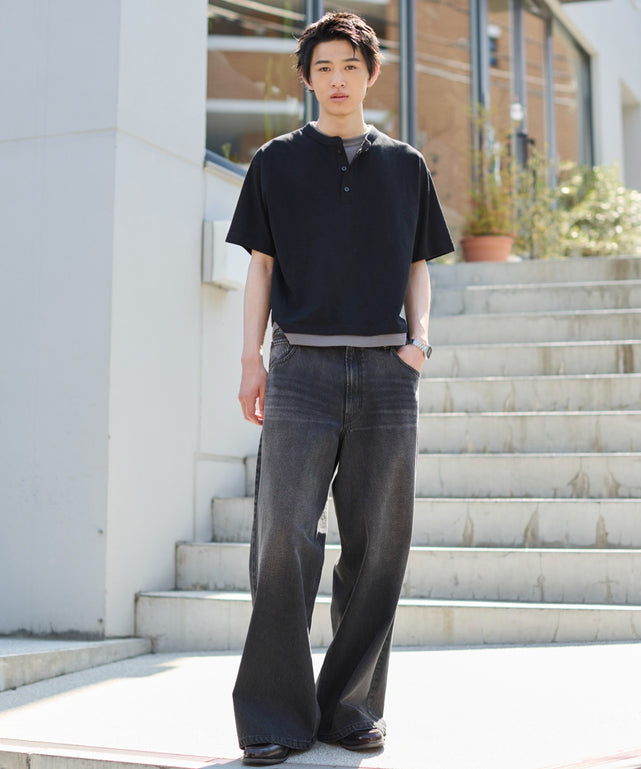 デニムブラックソノタ モデル：181cm L着用