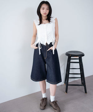 デニムインディゴ　モデル：159cm M着用