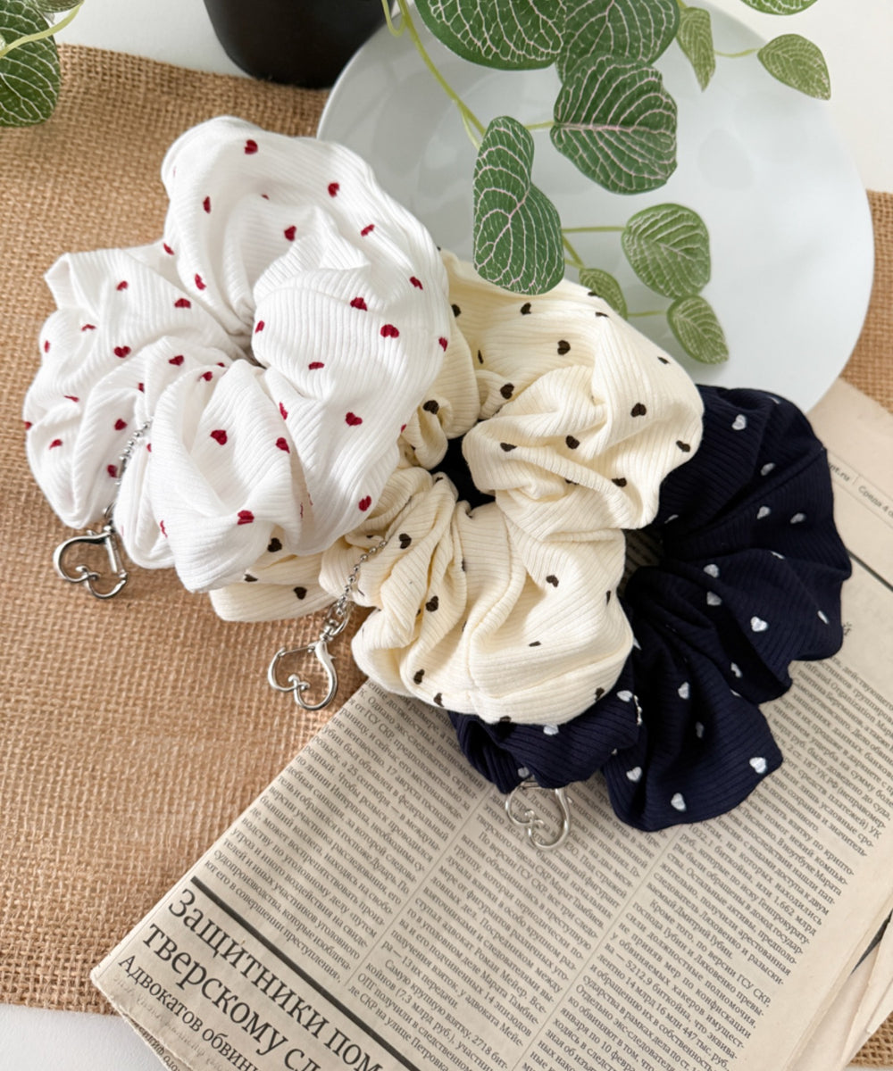 Lカラビナハートシュシュ