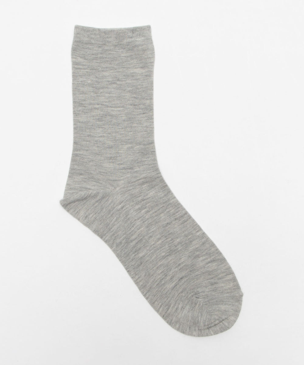 ミニサテンリボン付きソックス(23-25cm)