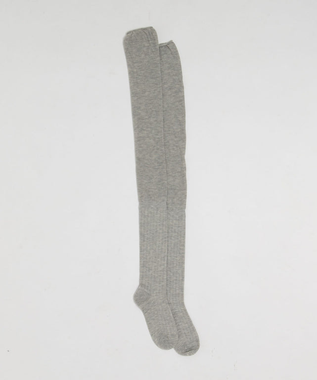 ゆるクシュ切替リブムジニーハイソックス(23-25cm)