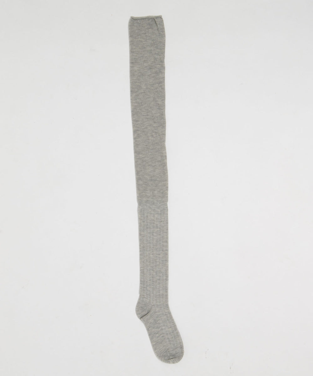 ゆるクシュ切替リブムジニーハイソックス(23-25cm)