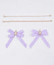 きらめきDIYパールリボンセットL/Lパープル