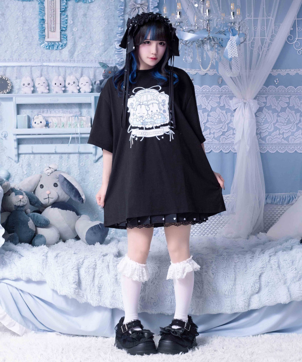 やさうさちゃんおやすみTシャツ