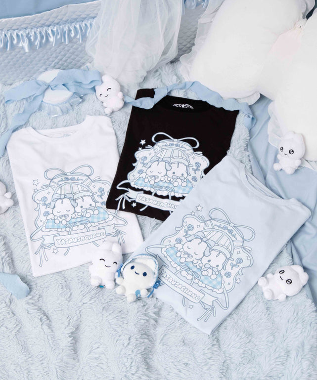 やさうさちゃんおやすみTシャツ