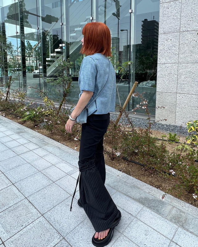 ツイードハーフスリーブジャケット