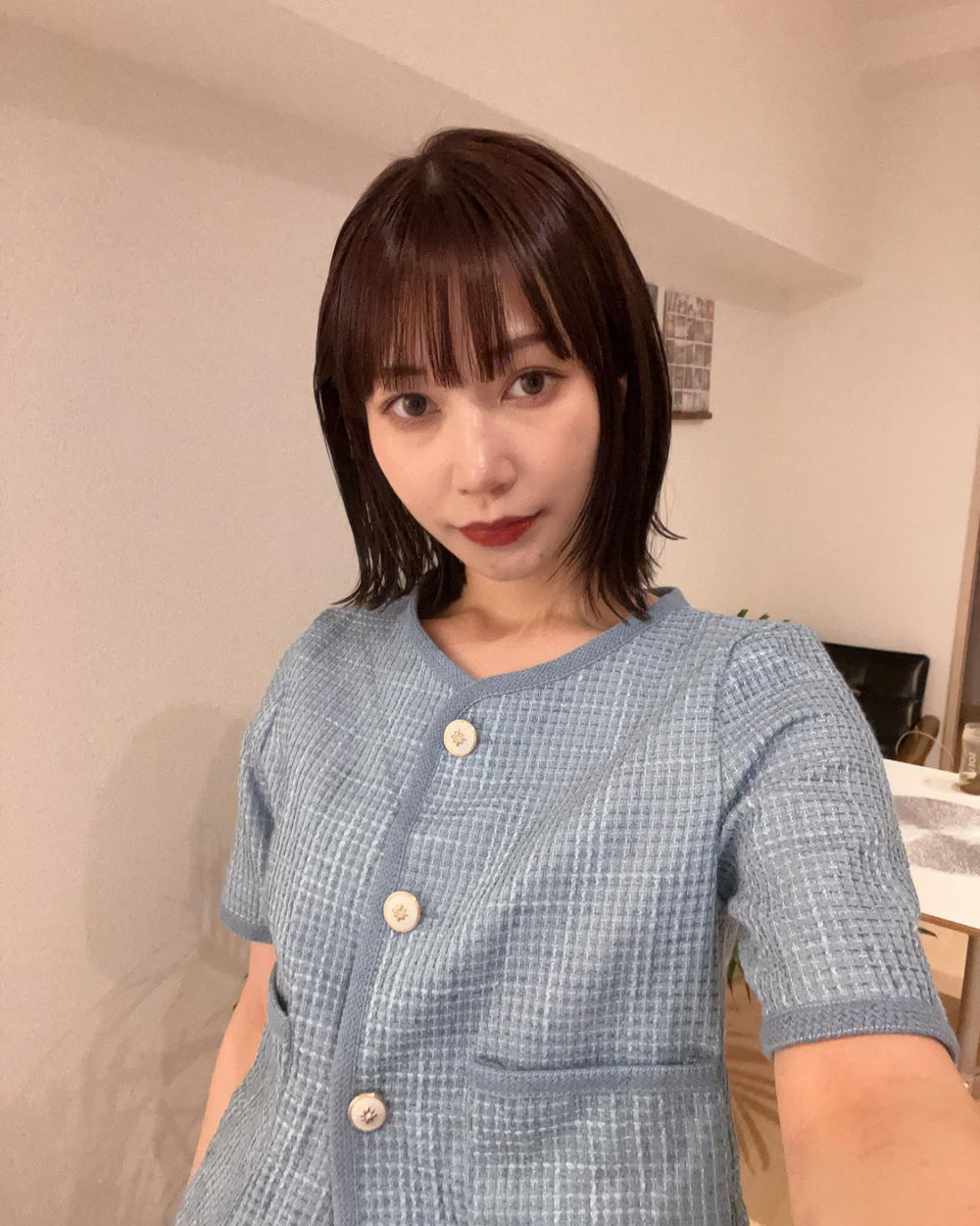 ツイードハーフスリーブジャケット