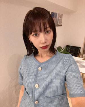 ツイードハーフスリーブジャケット
