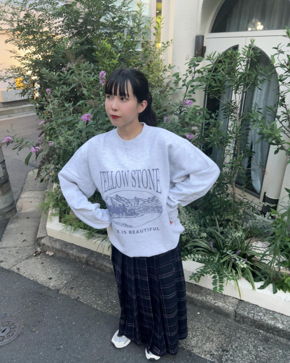 チェックプリーツスカート