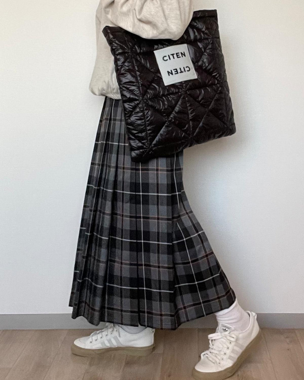 チェックプリーツスカート