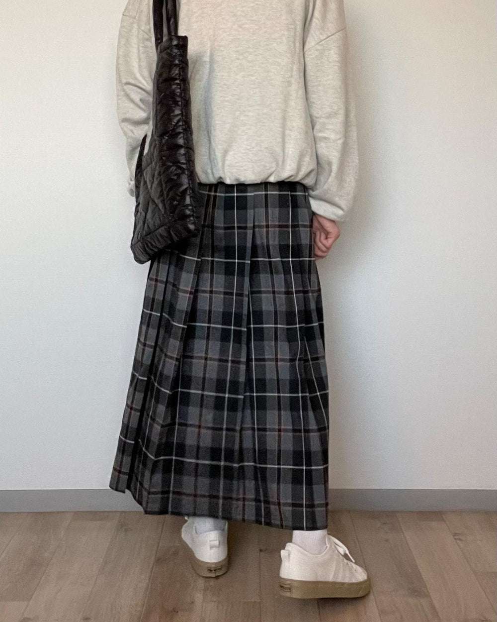 チェックプリーツスカート
