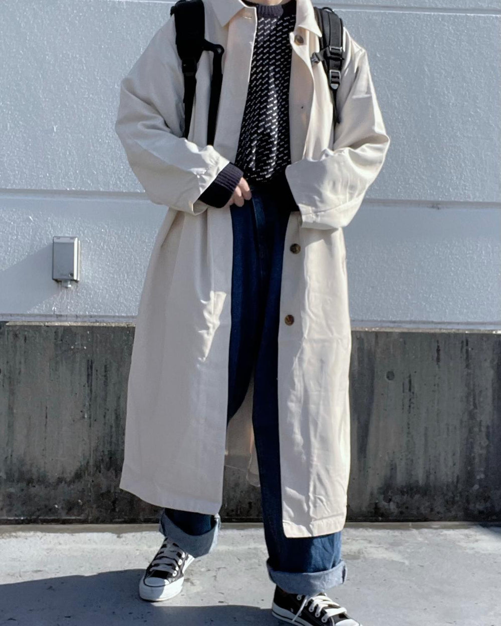ステンカラーコート